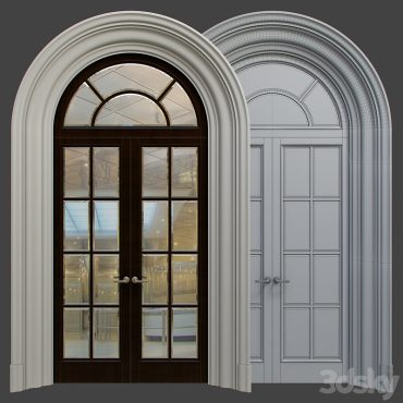 مدل سه بعدی درب کلاسیک 236