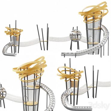 مدل سه بعدی پارک بازی کودک 439