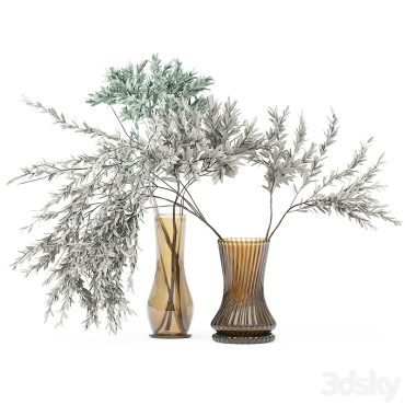مدل سه بعدی گل و گلدان رومیزی 725