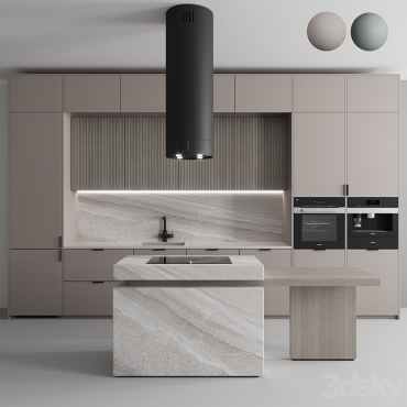 مدل سه بعدی کابینت مدرن 476