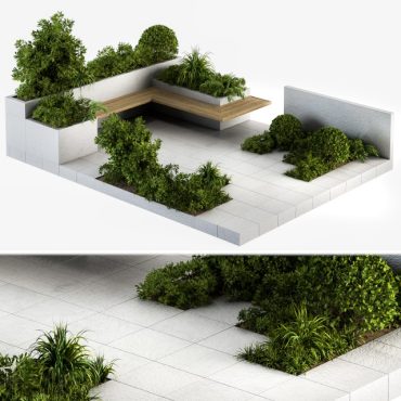 مدل سه بعدی فضای باز و محوطه 218