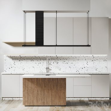 مدل سه بعدی کابینت مدرن 491