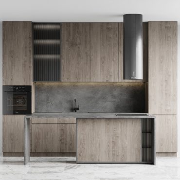 مدل سه بعدی کابینت مدرن 484