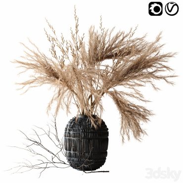 مدل سه بعدی گل و گلدان رومیزی 780