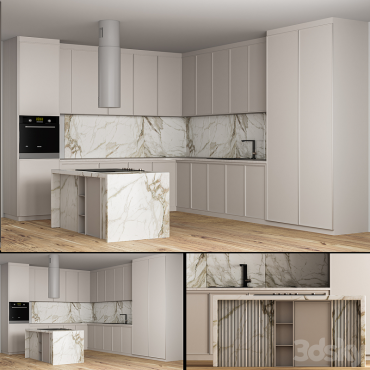 مدل سه بعدی کابینت مدرن 492