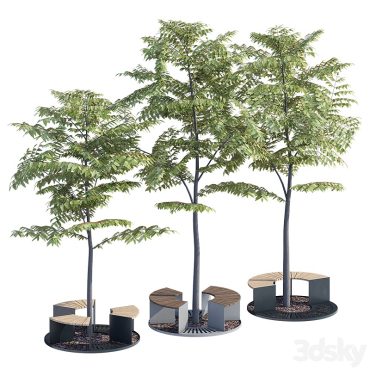 مدل سه بعدی فضای باز و محوطه 232