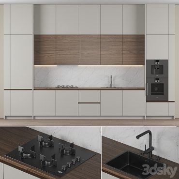 مدل سه بعدی کابینت مدرن 496