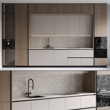 مدل سه بعدی کابینت مدرن 495