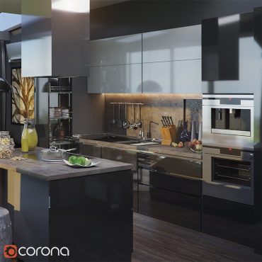 مدل سه بعدی کابینت مدرن 189