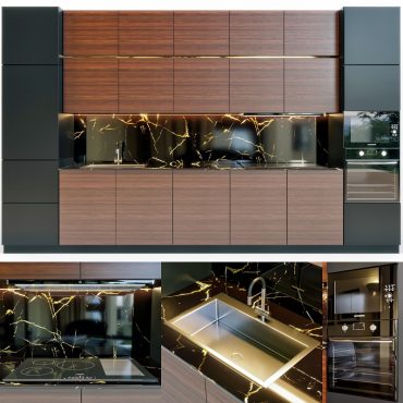 مدل سه بعدی کابینت مدرن 500
