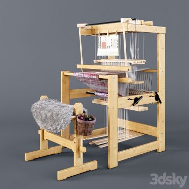 مدل سه بعدی ماشین بافندگی 529