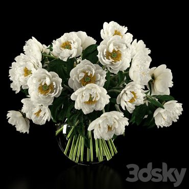 مدل سه بعدی گل و گلدان رومیزی 799