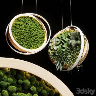 مدل سه بعدی گل آویز 213