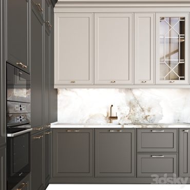 مدل سه بعدی کابینت نئوکلاسیک 521