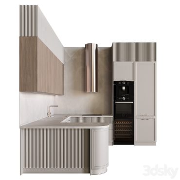 مدل سه بعدی کابینت نئوکلاسیک 523