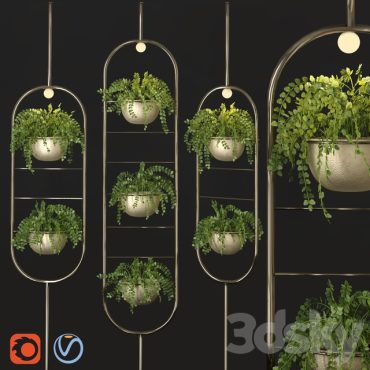 مدل سه بعدی گل آویز 207