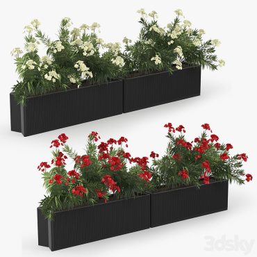 مدل سه بعدی گل فضای باز 140