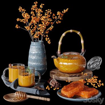 مدل سه بعدی صبحانه 305