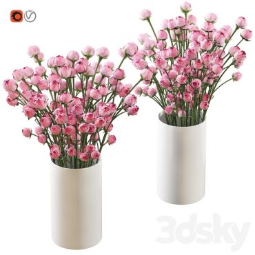 مدل سه بعدی گل رومیزی 851