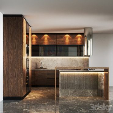 مدل سه بعدی کابینت مدرن 538