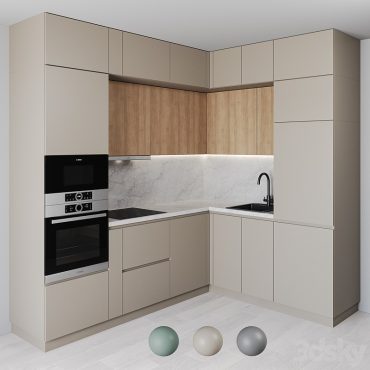 مدل سه بعدی کابینت مدرن 548
