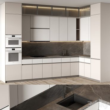 مدل سه بعدی کابینت مدرن 529