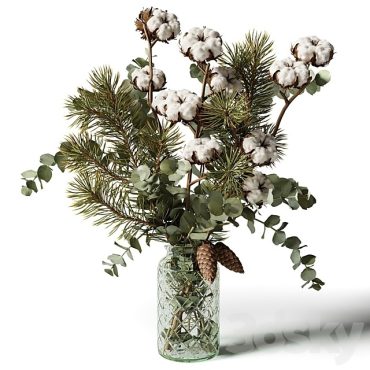 مدل سه بعدی گل رومیزی 853