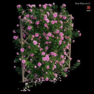 مدل سه بعدی گل دیواری 206