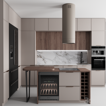 مدل سه بعدی کابینت مدرن 562