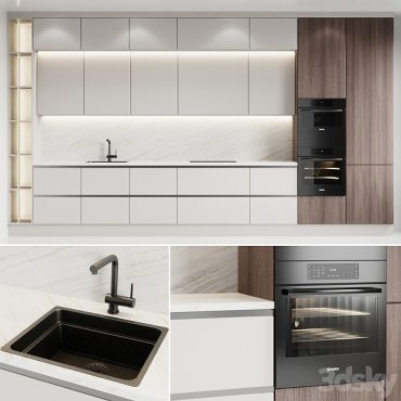 مدل سه بعدی کابینت مدرن 554