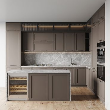 مدل سه بعدی کابینت مدرن 559