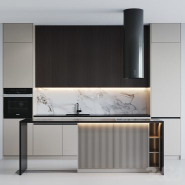 مدل سه بعدی کابینت مدرن 561