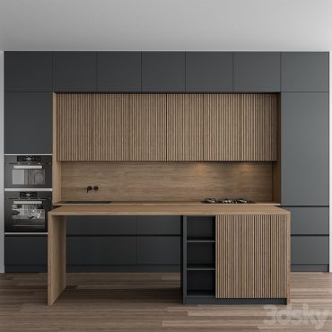مدل سه بعدی کابینت مدرن 558