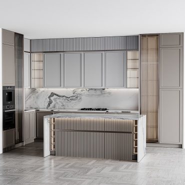 مدل سه بعدی کابینت مدرن 569
