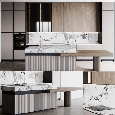 مدل سه بعدی کابینت مدرن 580