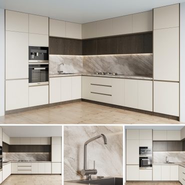 مدل سه بعدی کابینت مدرن 574