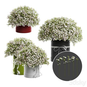 مدل سه بعدی گل رومیزی 898
