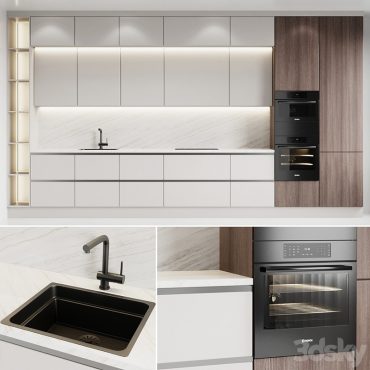 مدل سه بعدی کابینت مدرن 593