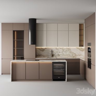 مدل سه بعدی کابینت مدرن 583