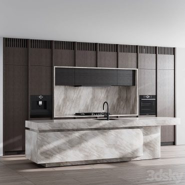 مدل سه بعدی کابینت مدرن 589