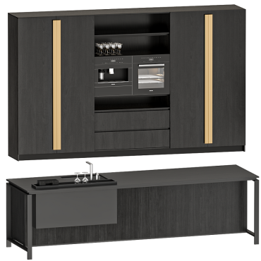 مدل سه بعدی کابینت مدرن 582
