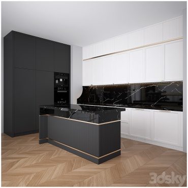 مدل سه بعدی کابینت مدرن 179