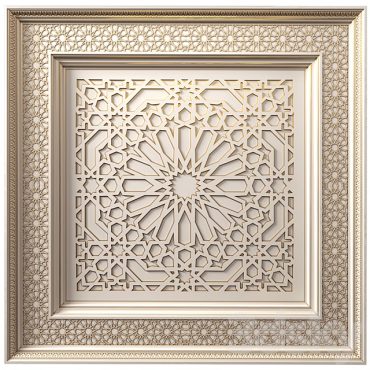 مدل سه بعدی سقف گچ بری 169