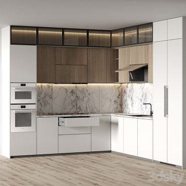 مدل سه بعدی کابینت مدرن 611