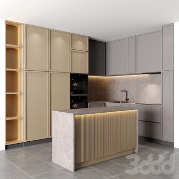 مدل سه بعدی کابینت مدرن 623