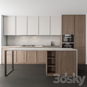 مدل سه بعدی کابینت مدرن 619