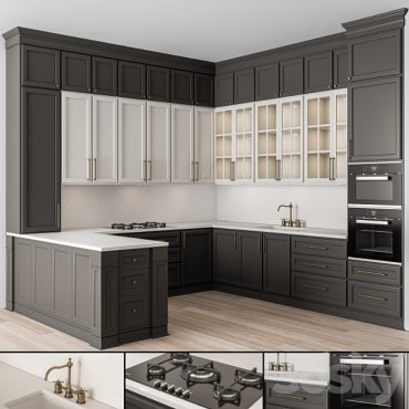 مدل سه بعدی کابینت مدرن 620
