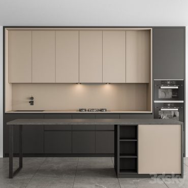 مدل سه بعدی کابینت مدرن 616