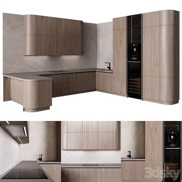 مدل سه بعدی کابینت مدرن 613