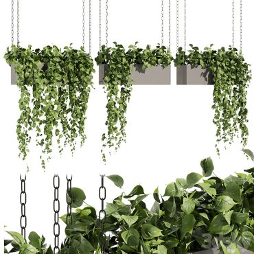مدل سه بعدی گل آویز 234